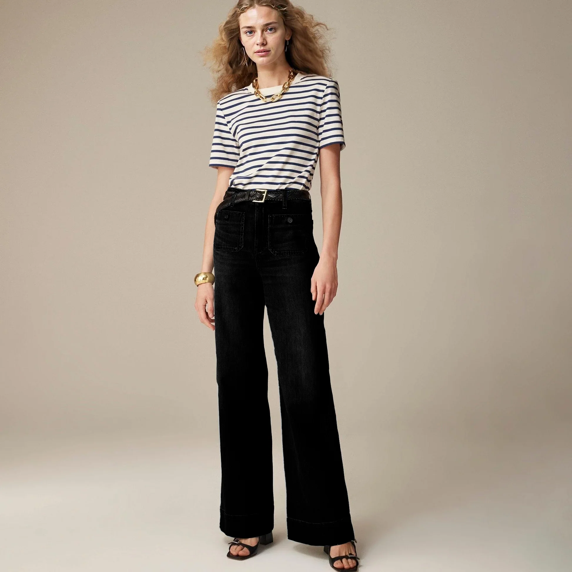 🔥Last 24 Hours Sale 75% OFF⏰Tummy Control Sailor Wide Leg Trousers - Image 8