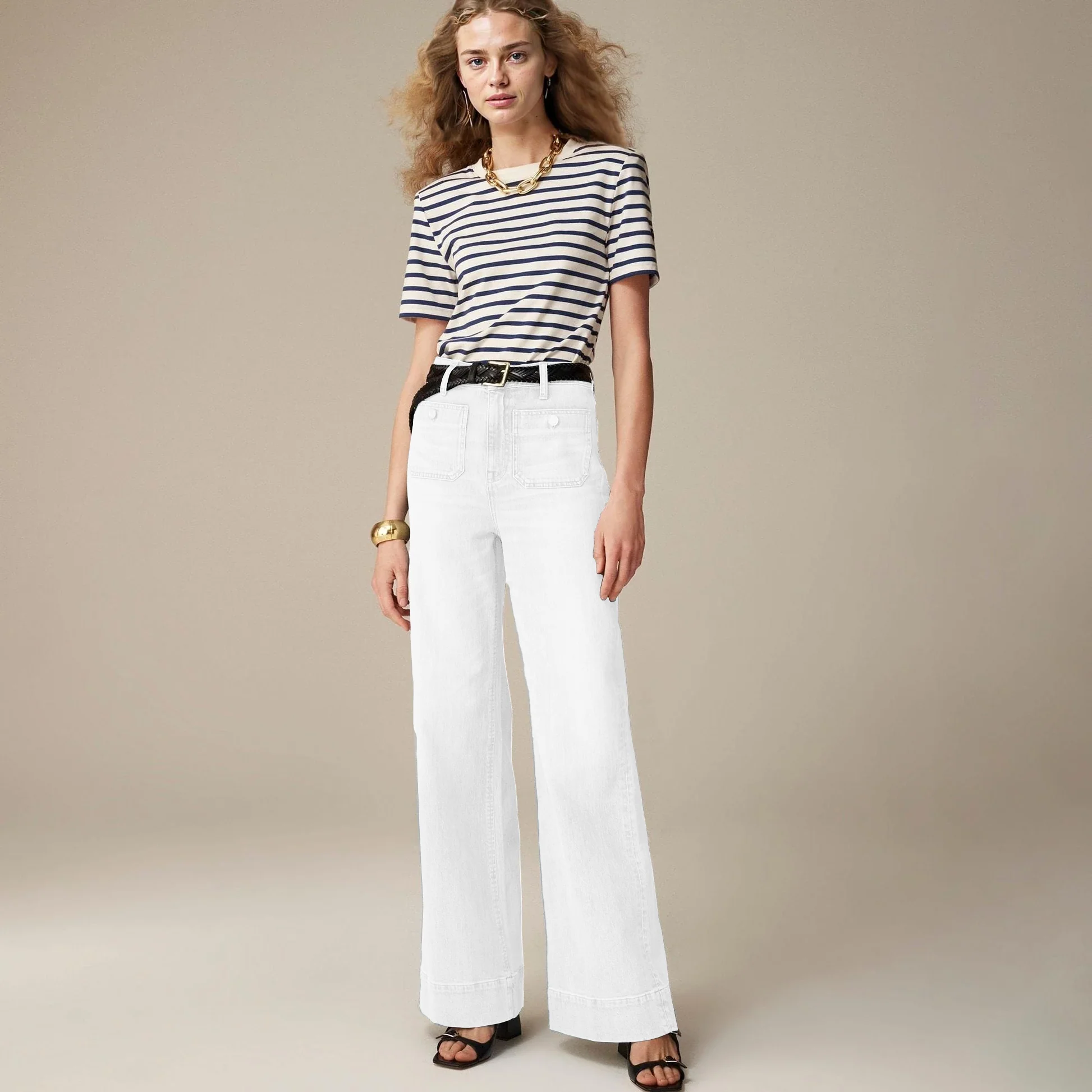🔥Last 24 Hours Sale 75% OFF⏰Tummy Control Sailor Wide Leg Trousers - Image 9