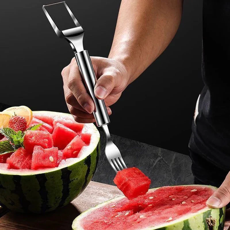 🍉 Effortless Fruit Prep-49% OFF-✨ 2-in-1 Fruit Cutter & Fork – For Quick and Easy Fruit Serving! 🍓 - Image 3