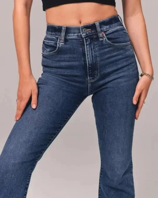 ⏰LAST DAY SPECIAL PRICE:￡17.99!!🔥Ultra High Rise Stretch Flare Jean - Image 11