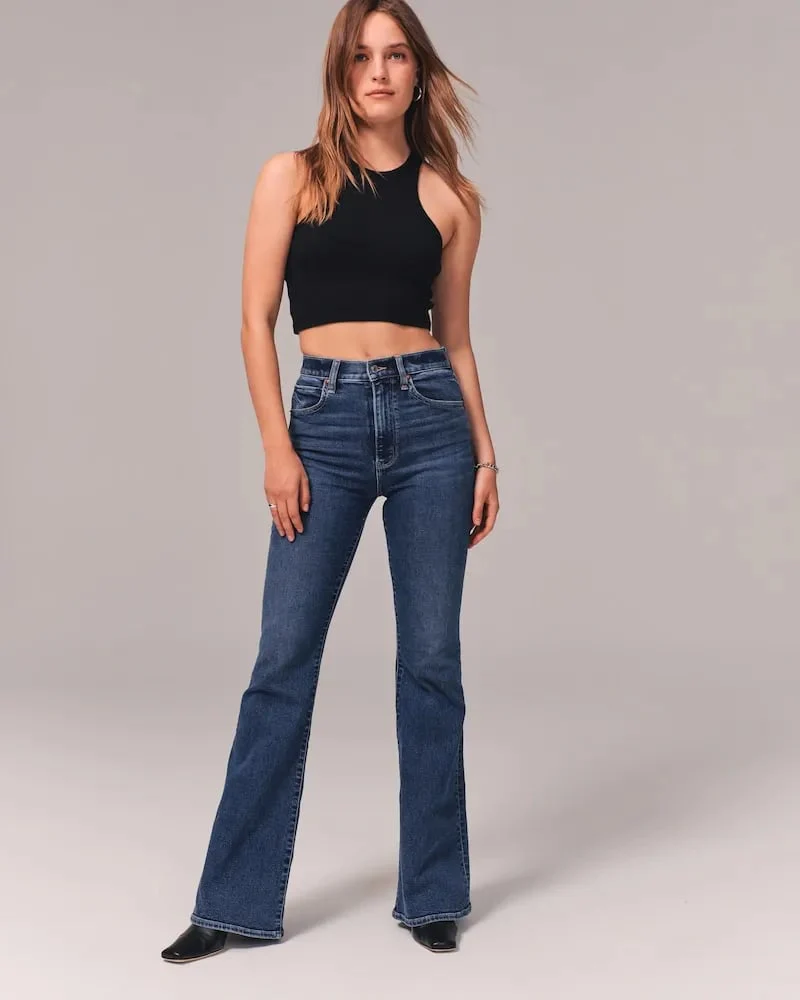 ⏰LAST DAY SPECIAL PRICE:￡17.99!!🔥Ultra High Rise Stretch Flare Jean - Image 12