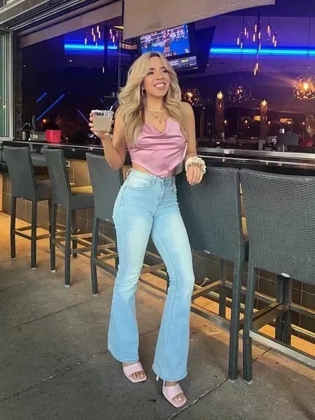 ⏰LAST DAY SPECIAL PRICE:￡17.99!!🔥Ultra High Rise Stretch Flare Jean - Image 13