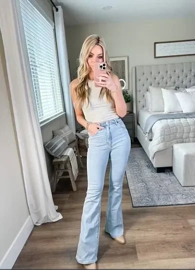 ⏰LAST DAY SPECIAL PRICE:￡17.99!!🔥Ultra High Rise Stretch Flare Jean - Image 18