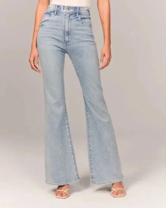 ⏰LAST DAY SPECIAL PRICE:￡17.99!!🔥Ultra High Rise Stretch Flare Jean - Image 2