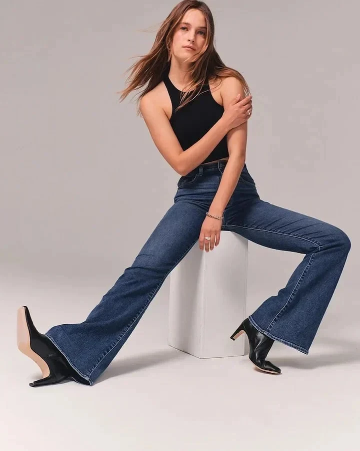 ⏰LAST DAY SPECIAL PRICE:￡17.99!!🔥Ultra High Rise Stretch Flare Jean - Image 22