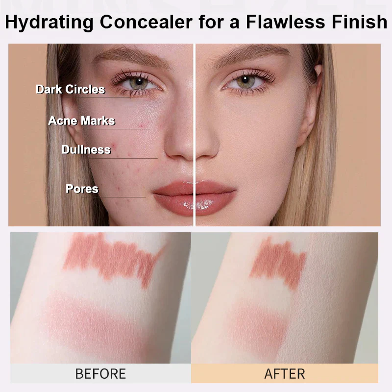 🎁 BUY 1 GE 1 FREE & FREE BRUSH⏰Waterproof Long-Lasting Full Coverage Concealer - Image 2