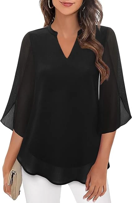 💖LAST DAY SALE 49% OFF💖V-neck chiffon shirt - Image 6