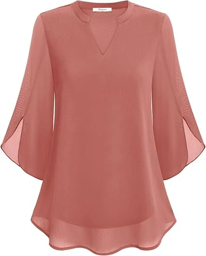 💖LAST DAY SALE 49% OFF💖V-neck chiffon shirt - Image 11
