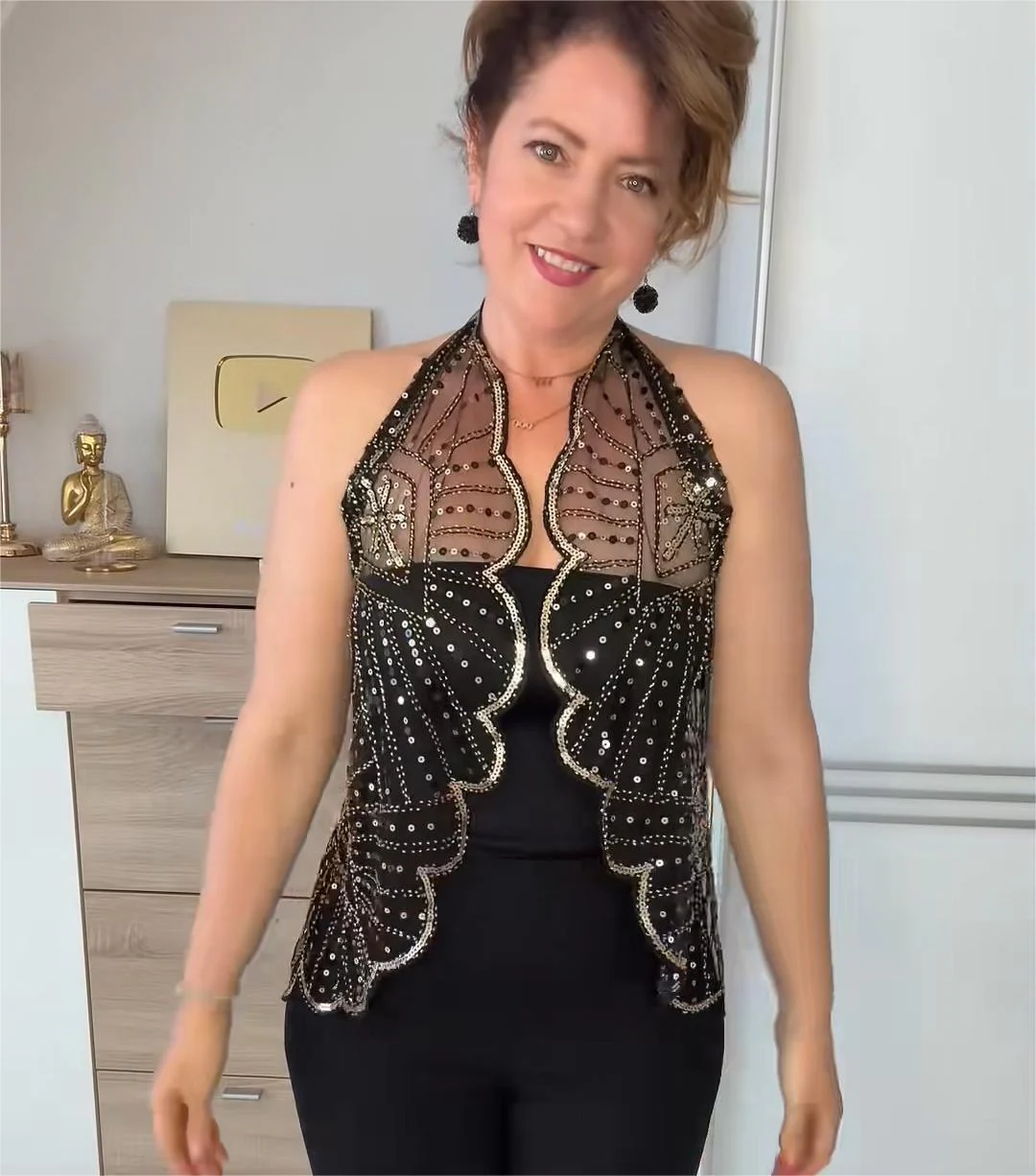 ⏳Time-limited Special⏰ Vintage Lace Beaded Shawl - Image 4
