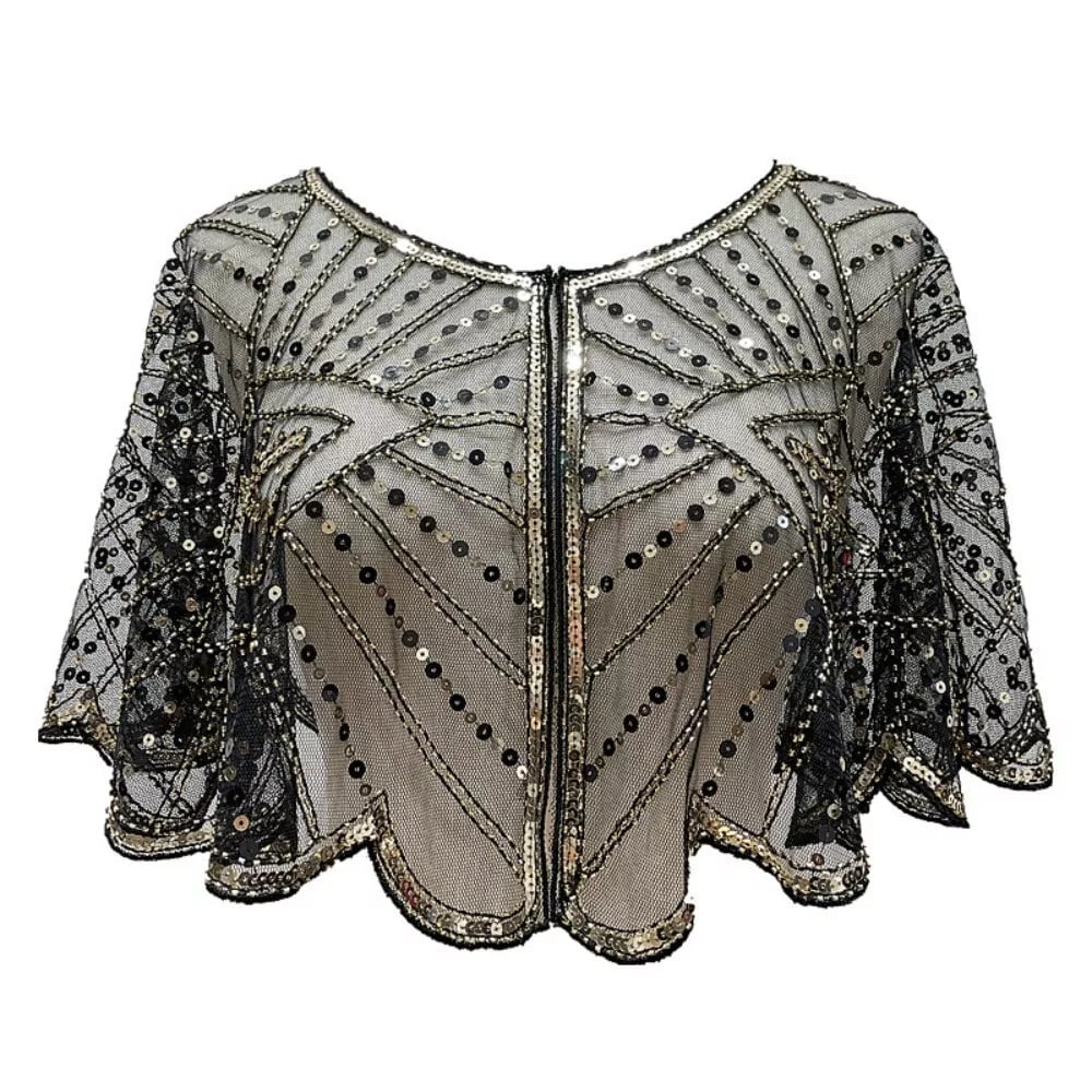 ⏳Time-limited Special⏰ Vintage Lace Beaded Shawl - Image 6