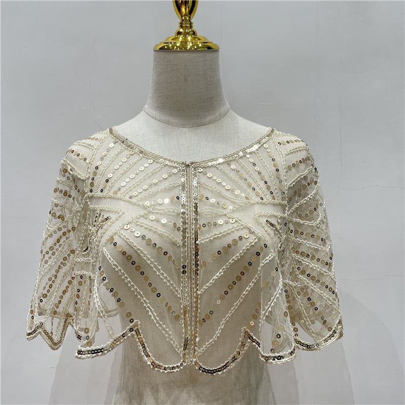 ⏳Time-limited Special⏰ Vintage Lace Beaded Shawl - Image 7