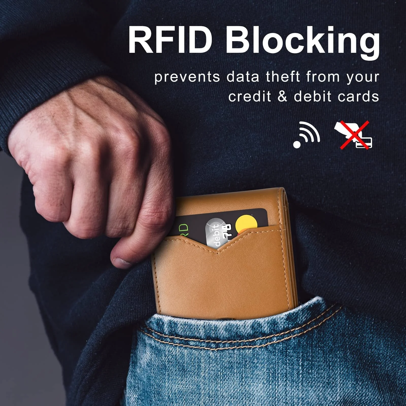 🔥BUY 1 GET 1 FREE🔥GSOIAX Mens Slim Wallet Rfid Blocking