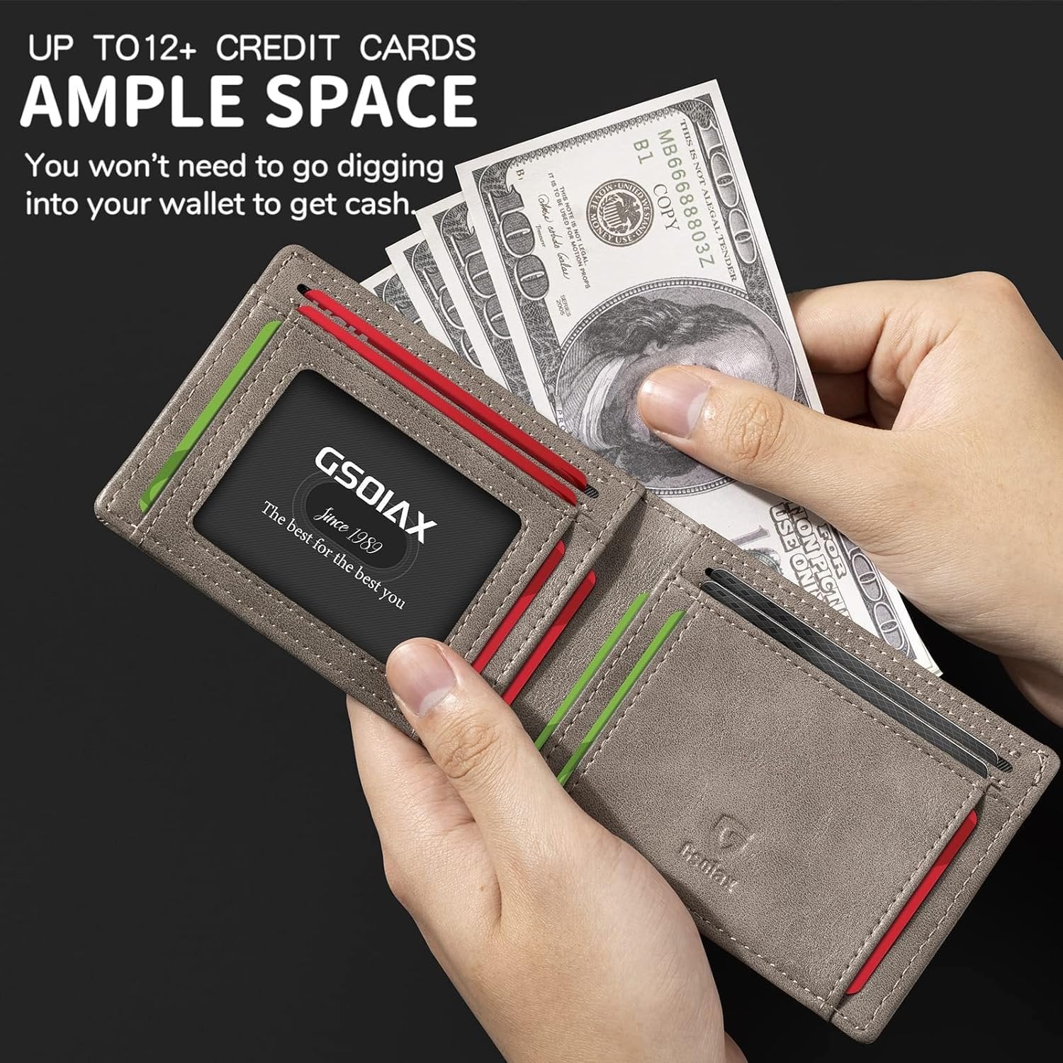 🔥BUY 1 GET 1 FREE🔥GSOIAX Mens Slim Wallet Rfid Blocking - Image 3