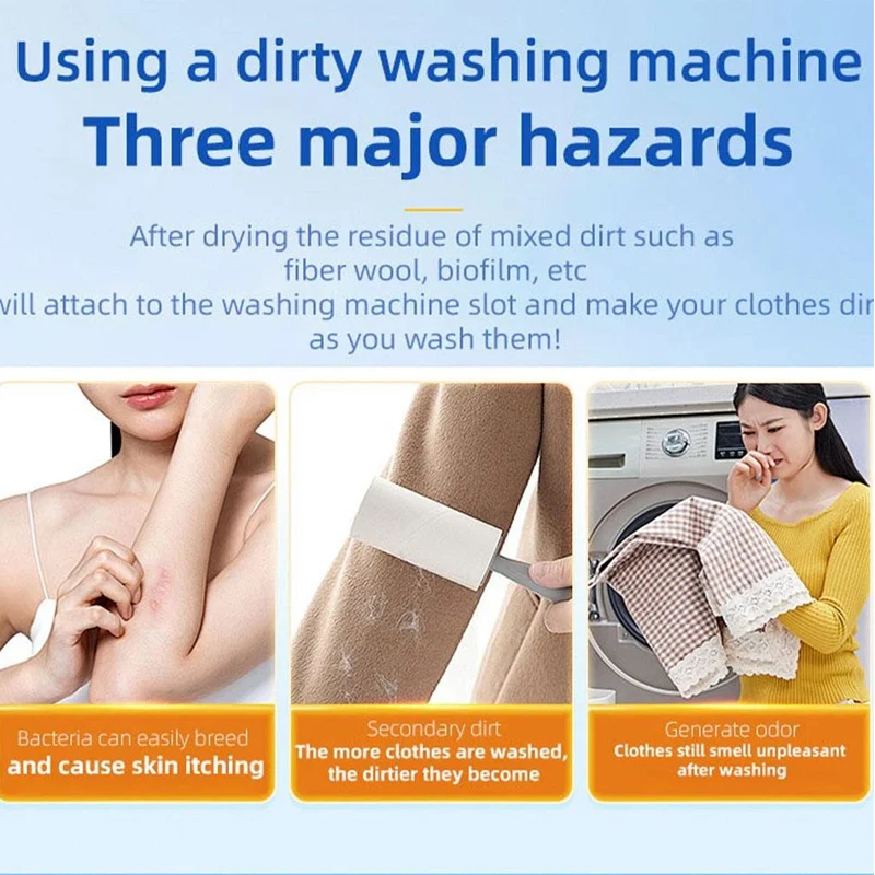 🔥LAST DAY BUY 2 GET 1 FREE!!💝 #1 Bestselling🏆Washing Machine Cleaner Tablets - Image 3