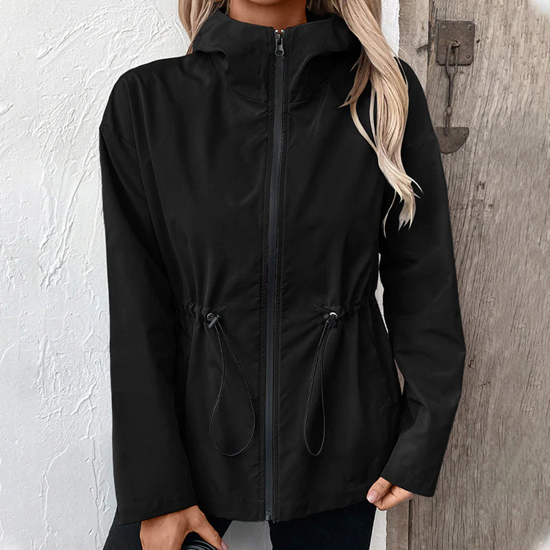 Women's Outdoor Waterproof Hooded Jacket - Image 11