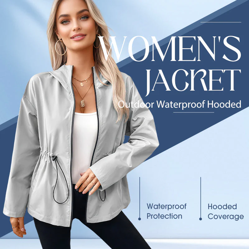 🎉Limited Sale 50% OFF🌸Women's Outdoor Waterproof Hooded Jacket