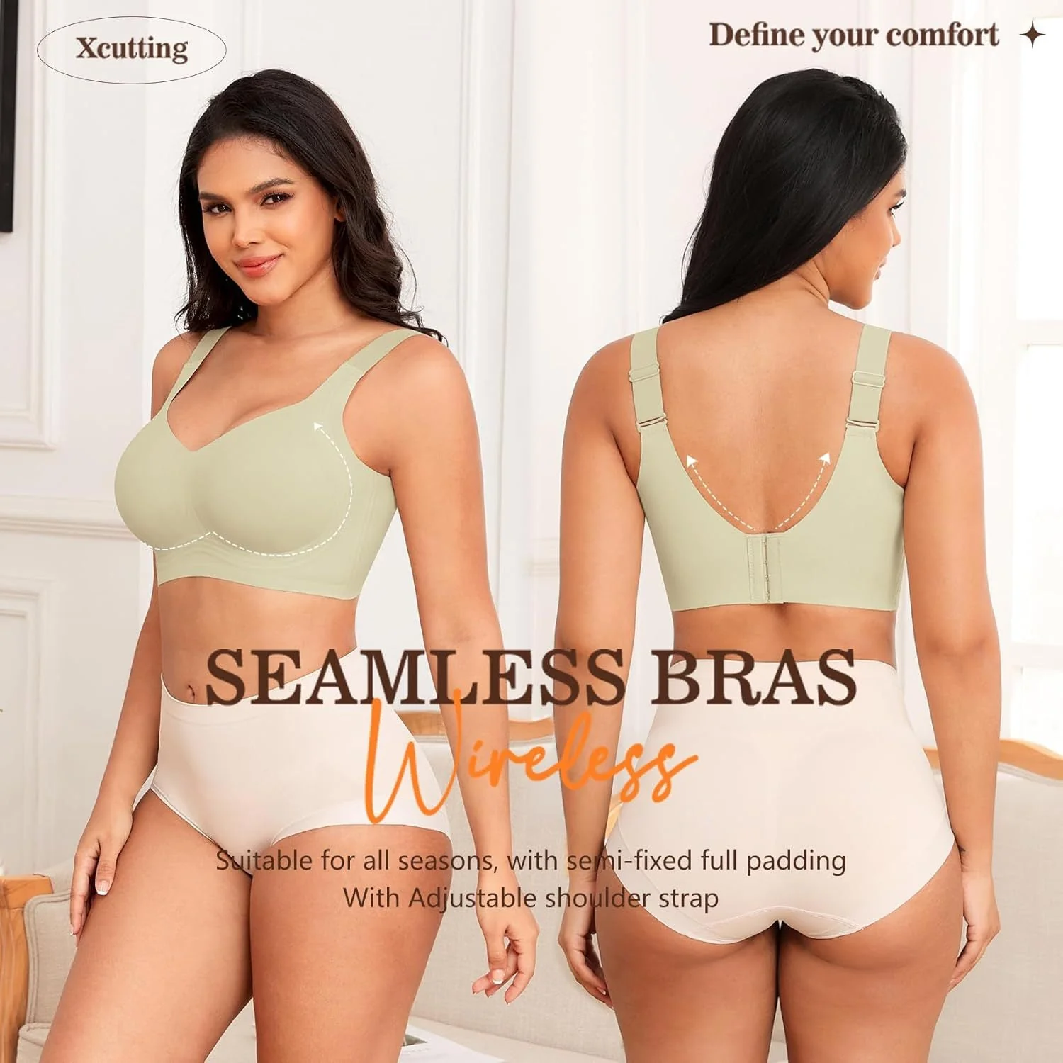 ⏳LAST DAY SALE 50%!!⚡💖Comfortable Wireless Full Coverage Jelly Smoothing Bra - Image 25