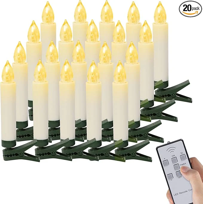 💖LAST DAY SALE 49% OFF🕯✨️Wireless Flameless Candles with Remote Control Timer and Clips - Image 7
