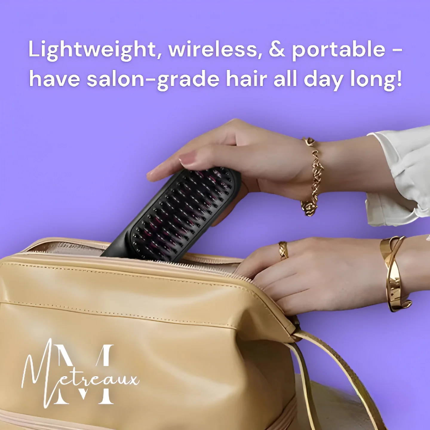 🏆2026 New Year Sale 50% OFF💁‍♀️Wireless Ceramic Heating Hair Straightening Hairbrush - Image 18