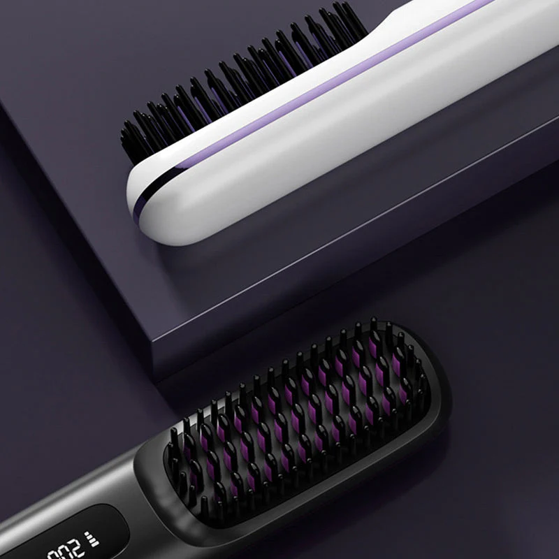 🏆2026 New Year Sale 50% OFF💁‍♀️Wireless Ceramic Heating Hair Straightening Hairbrush - Image 7