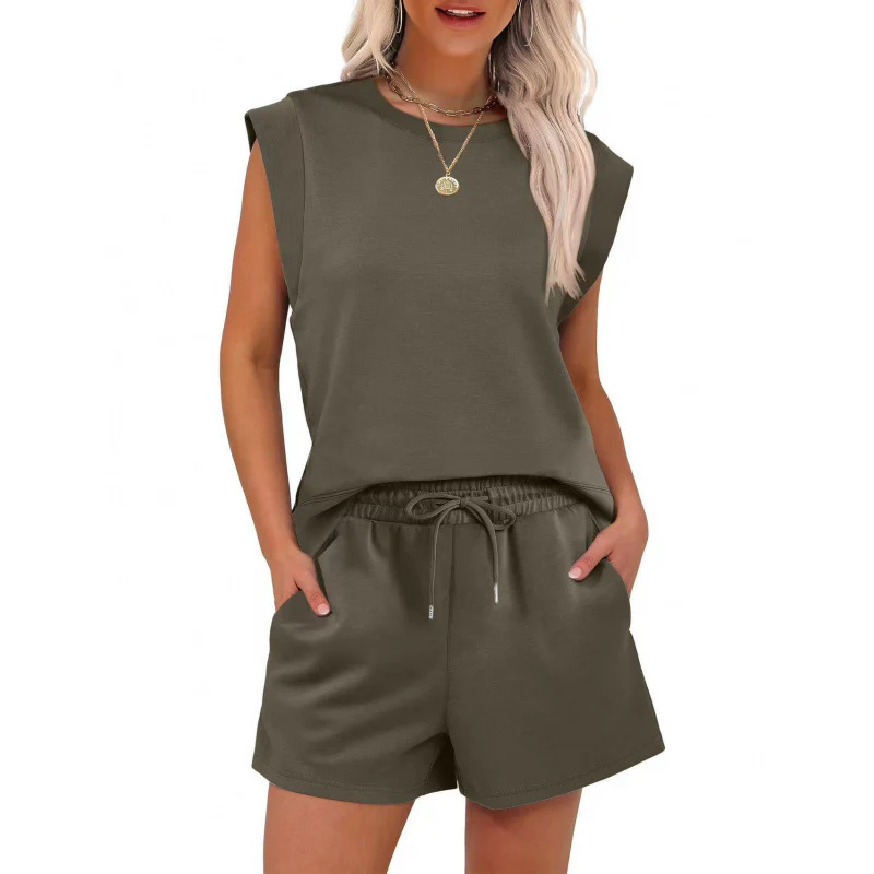 💕2025 Hot Sale 49% OFF🔥2025 New Women's Sleeveless Top & Wide-Leg Pants 2-Piece Set - Image 19