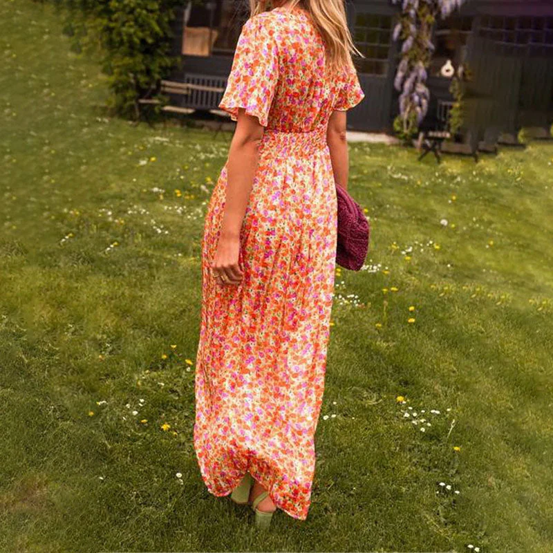 🔥LAST DAY SALE 49% OFF🔥Women's Sweet Vintage Floral Dress - Image 3