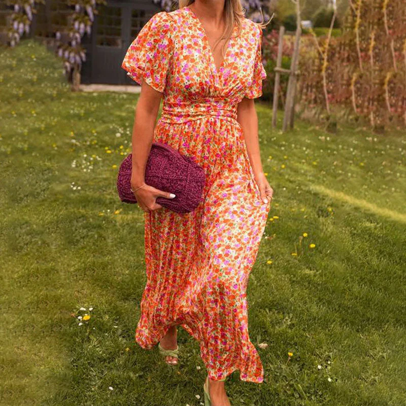 🔥LAST DAY SALE 49% OFF🔥Women's Sweet Vintage Floral Dress - Image 4