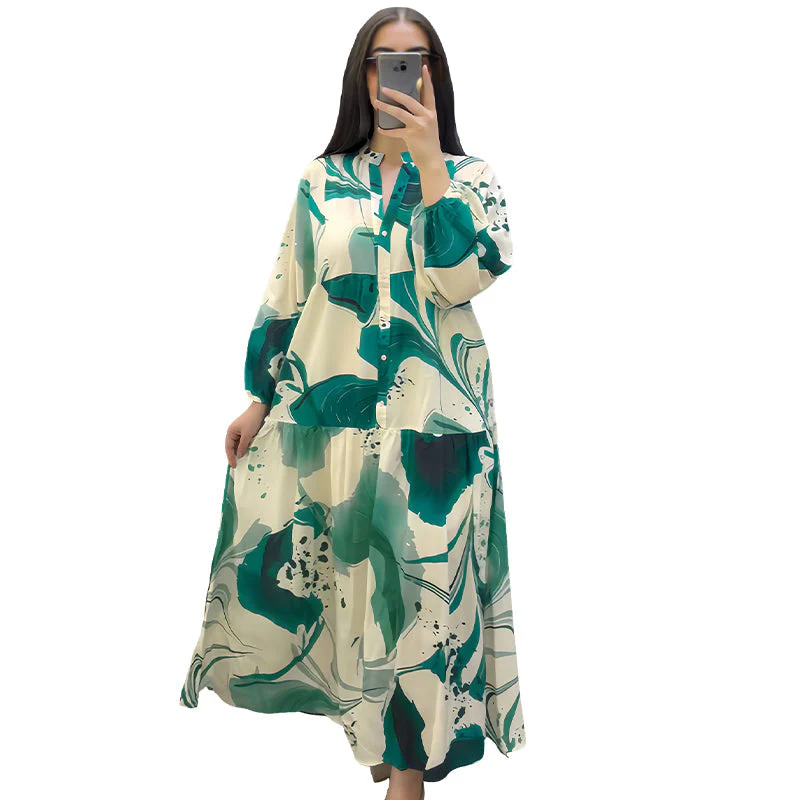 🔥Summer Cool Deal: 49% OFF!!💃Women’s Floral V-Neck Maxi Dress - Image 10
