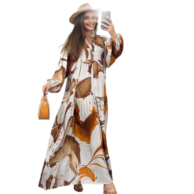 🔥Summer Cool Deal: 49% OFF!!💃Women’s Floral V-Neck Maxi Dress - Image 11