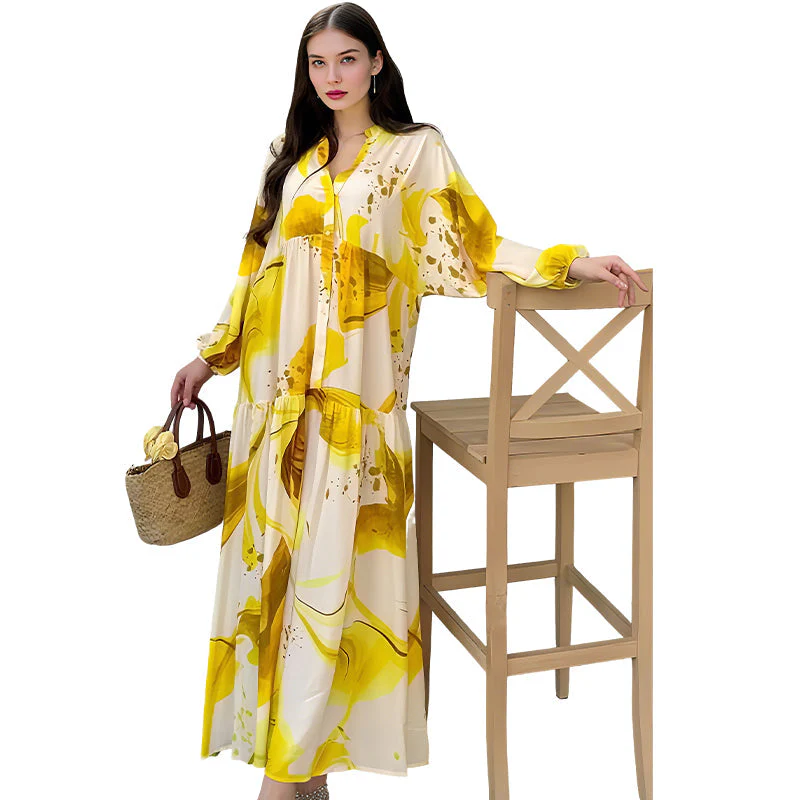 🔥Summer Cool Deal: 49% OFF!!💃Women’s Floral V-Neck Maxi Dress - Image 12
