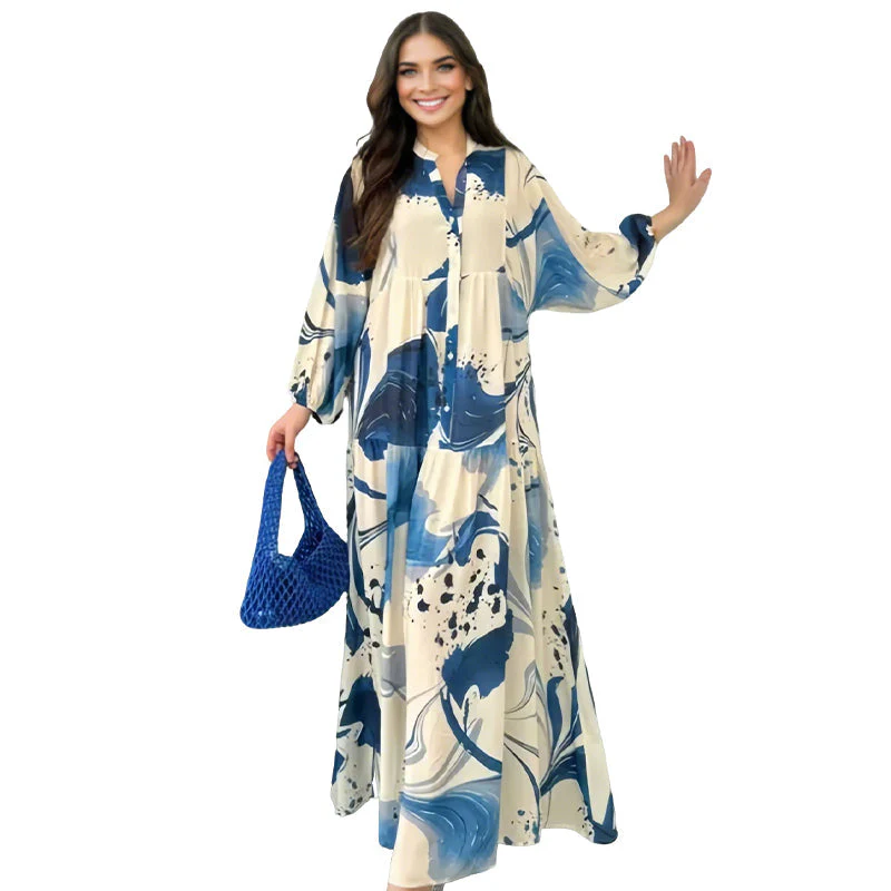 🔥Summer Cool Deal: 49% OFF!!💃Women’s Floral V-Neck Maxi Dress - Image 13