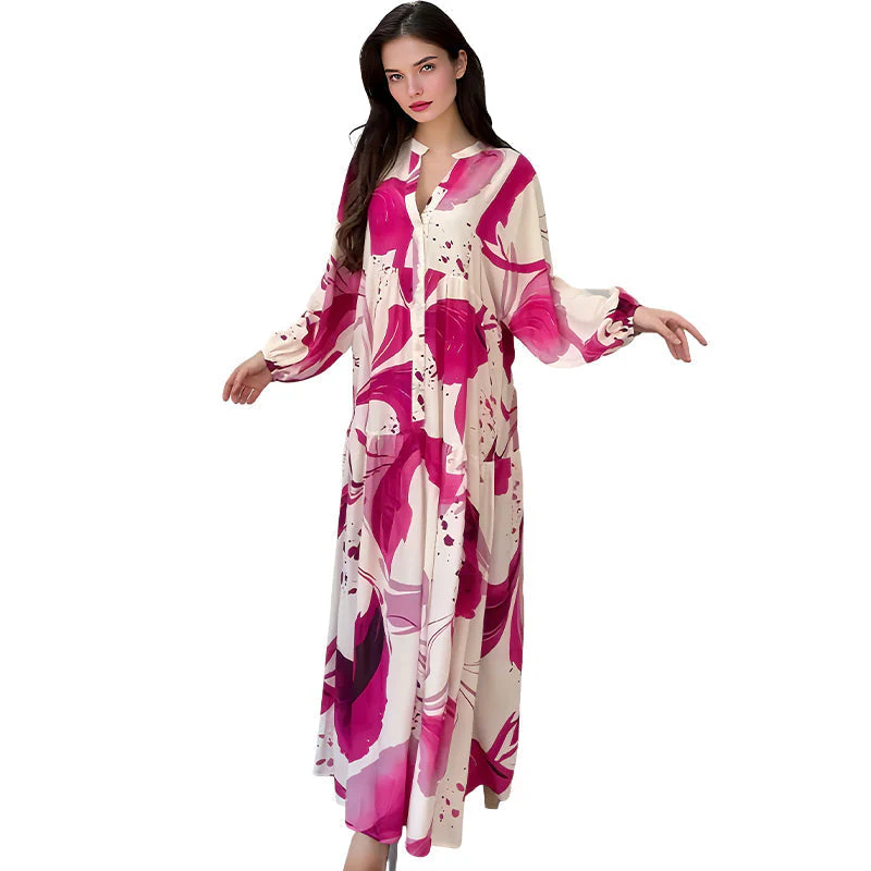 🔥Summer Cool Deal: 49% OFF!!💃Women’s Floral V-Neck Maxi Dress - Image 9