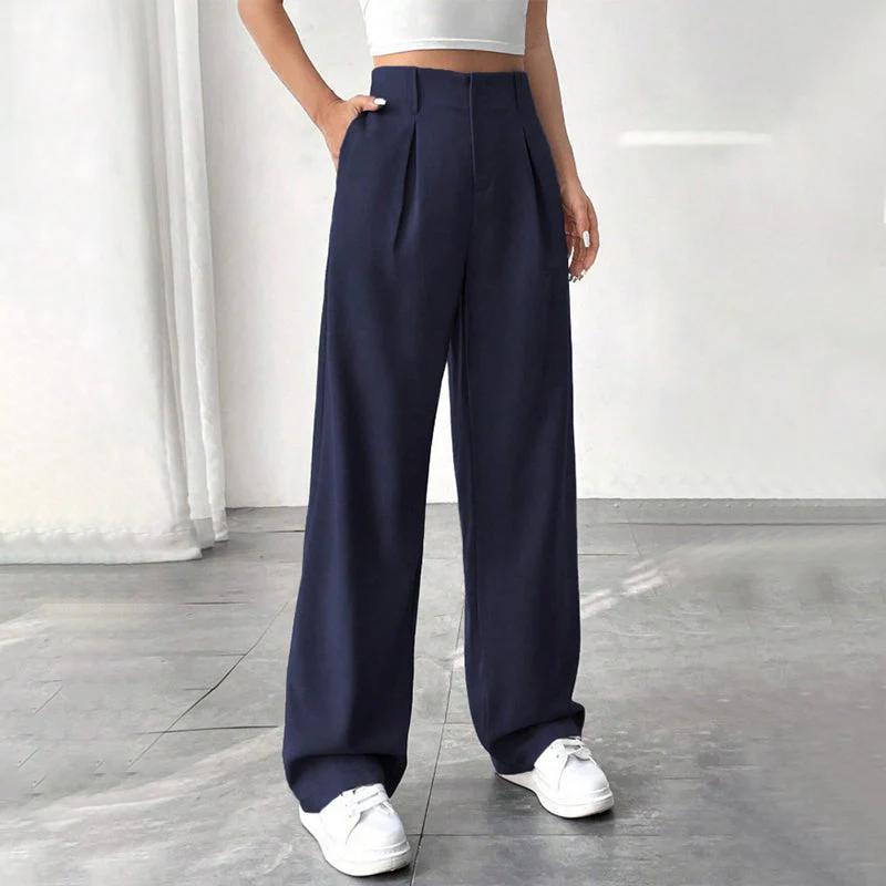 🏆 Last Day Special Price £18.79!!!💝New Style✨Women's High Waisted Straight Leg Work Trousers , Smart & Casual Look for Office and Beyond - Image 15