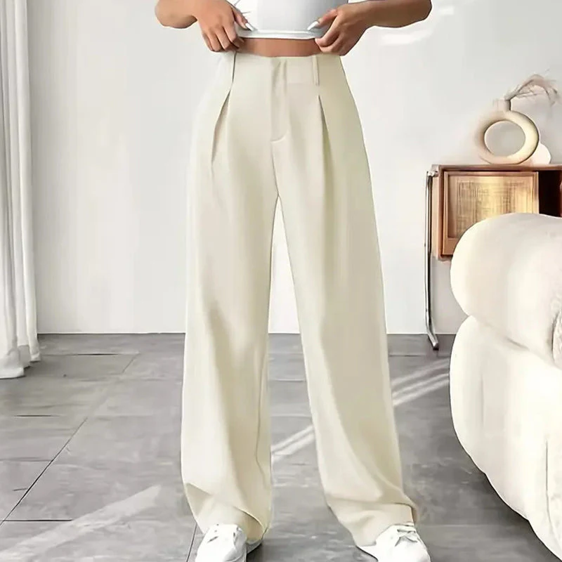 🏆 Last Day Special Price £18.79!!!💝New Style✨Women's High Waisted Straight Leg Work Trousers , Smart & Casual Look for Office and Beyond - Image 5