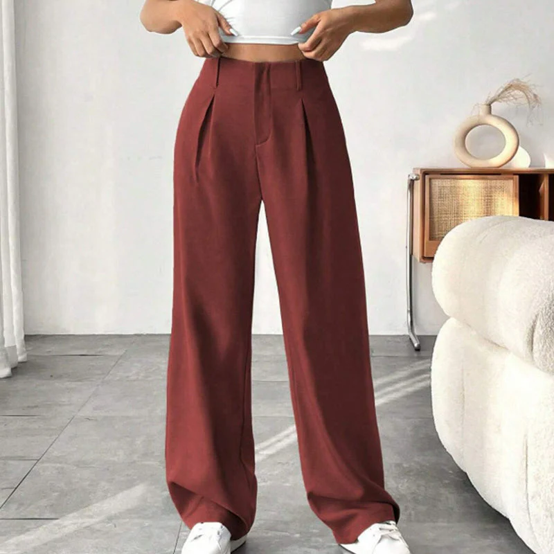 🏆 Last Day Special Price £18.79!!!💝New Style✨Women's High Waisted Straight Leg Work Trousers , Smart & Casual Look for Office and Beyond - Image 7