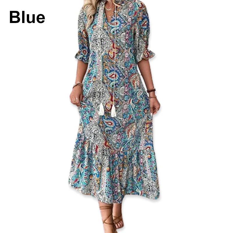🌸Spring Specials Sale 50% OFF💐 Women's Summer V-Neck Floral Dress - Image 14