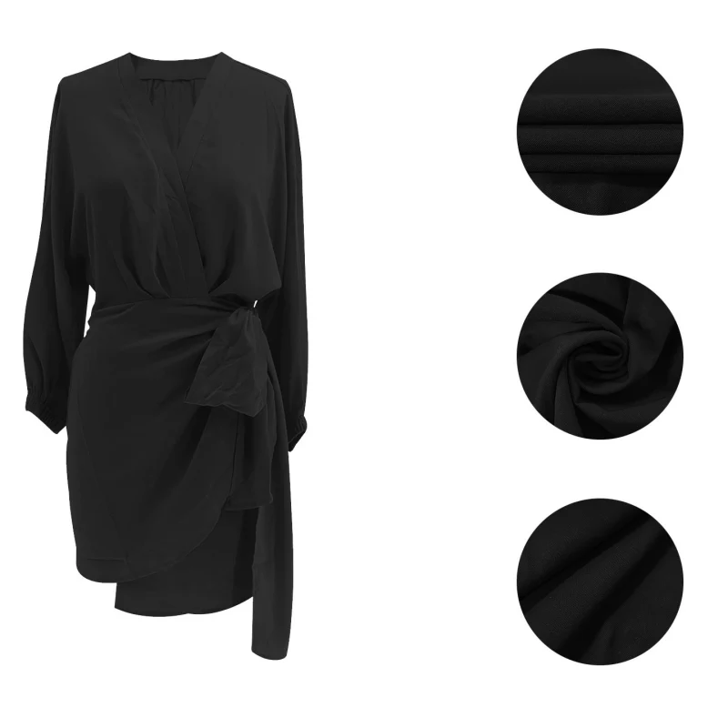 🔥2026 NEW SALES - 49% OFF🔥Women's V-Neck Wrap Dress - Image 10