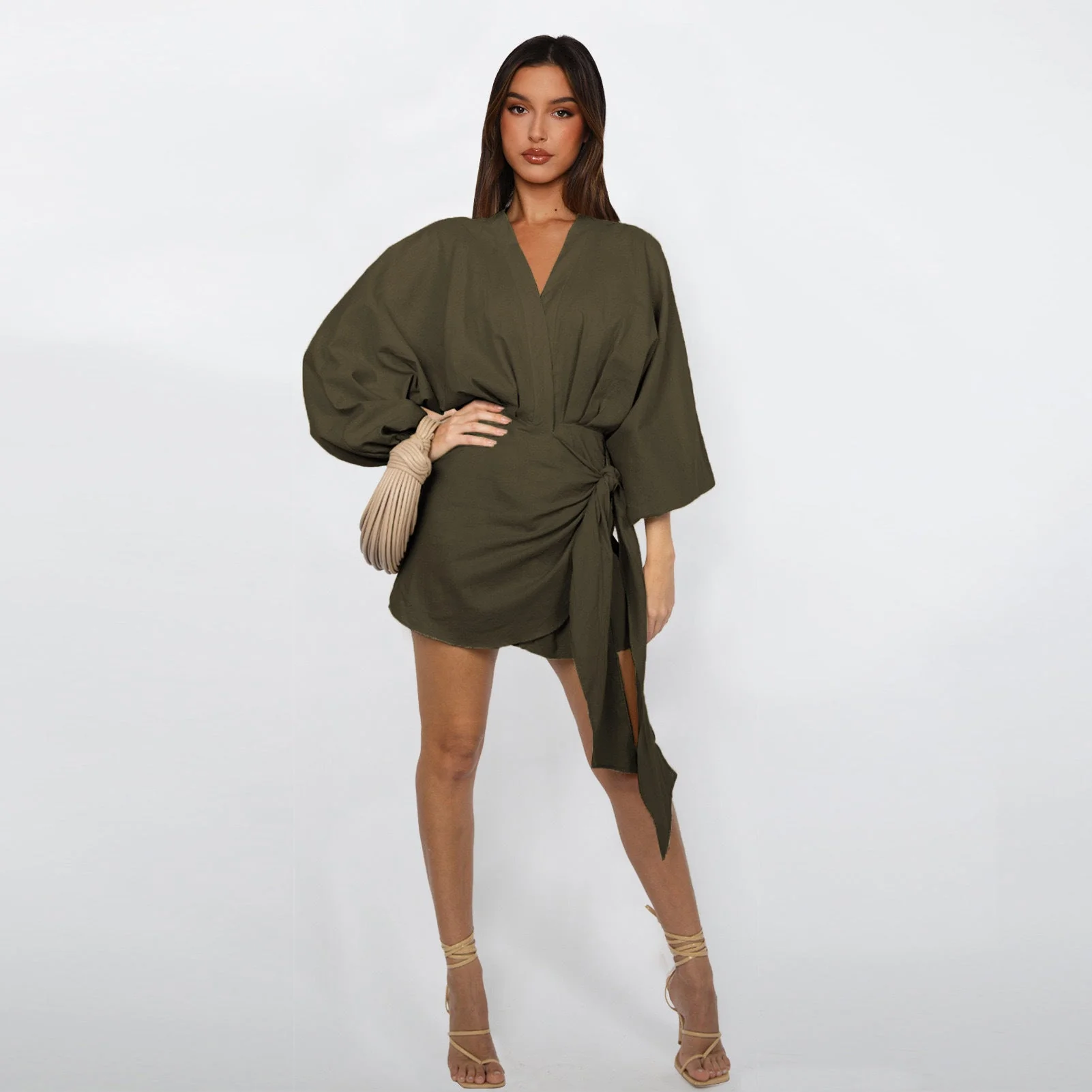 🔥2026 NEW SALES - 49% OFF🔥Women's V-Neck Wrap Dress - Image 8