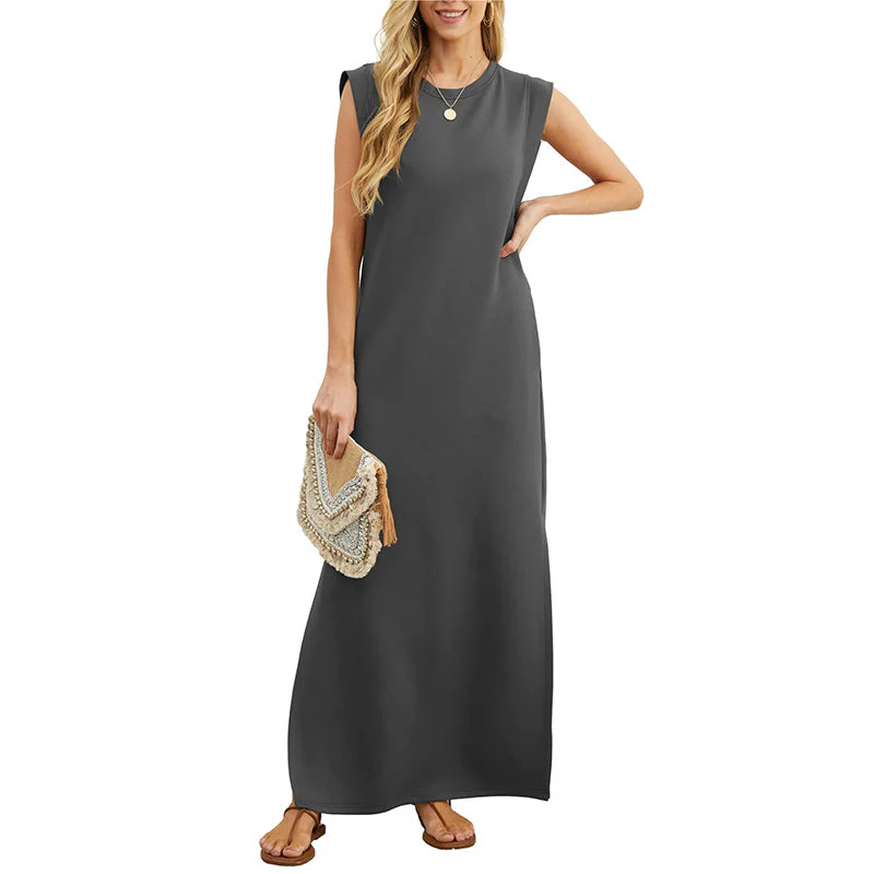 ⏳LAST DAY SALE 50% OFF!!💕Women's Wrinkle-Free Casual Dress with Split Hem - Image 7