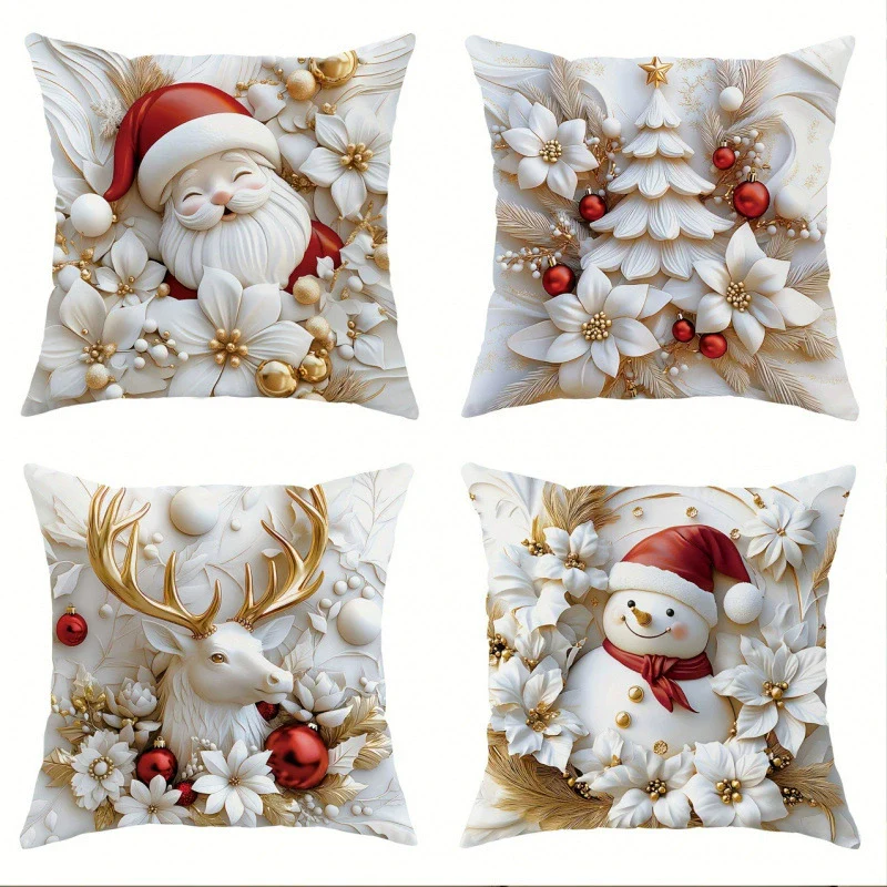 ⏰LAST DAY: ￡9.99 for 4PCS!!⚡50K+ SOLD!💕Christmas Themed Cushion Cover🎁 - Image 18