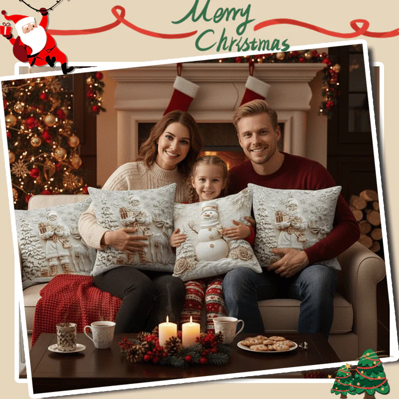 ⏰LAST DAY: ￡9.99 for 4PCS!!⚡50K+ SOLD!💕Christmas Themed Cushion Cover🎁 - Image 7